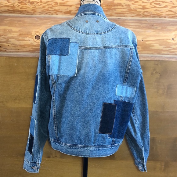 NWOT Andersson Bell Patchwork Denim Jacket in size M - Picture 7 of 13